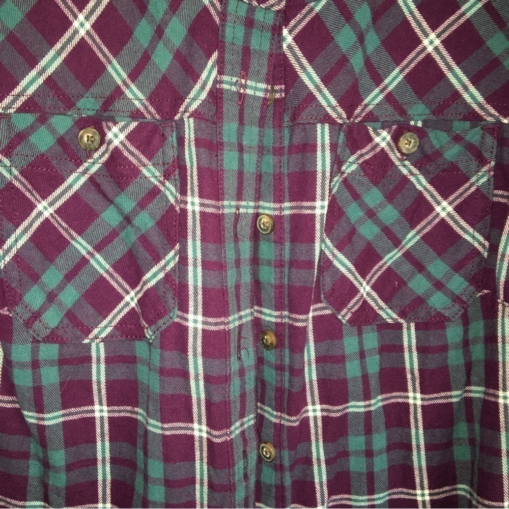 Duluth Purple Plaid Button Down - Picture 5 of 7